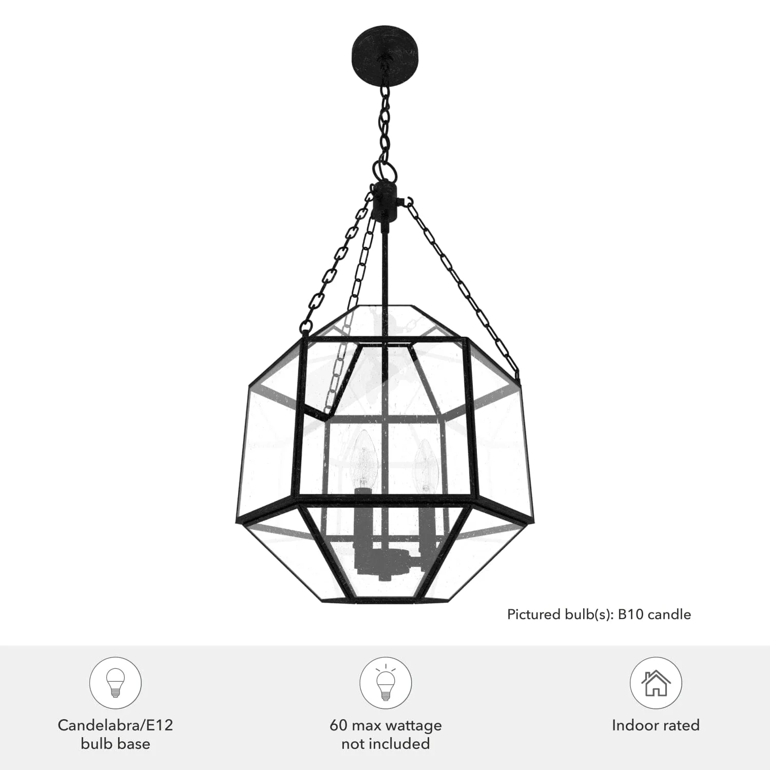 Indria 3 Light Pendant 13 inch 5 Indria 3 Light Pendant 13 inch