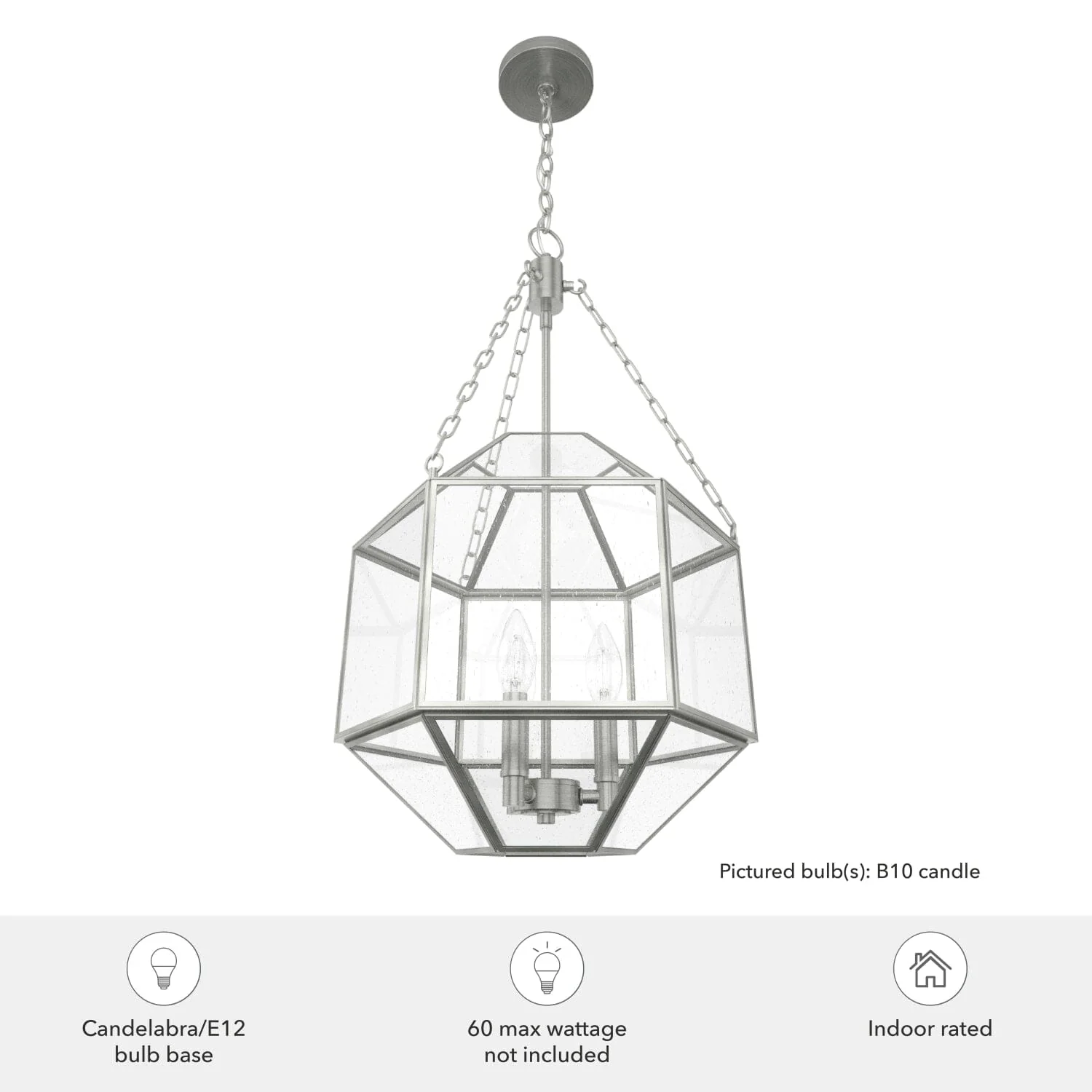 Indria 3 Light Pendant 13 inch 6 Indria 3 Light Pendant 13 inch