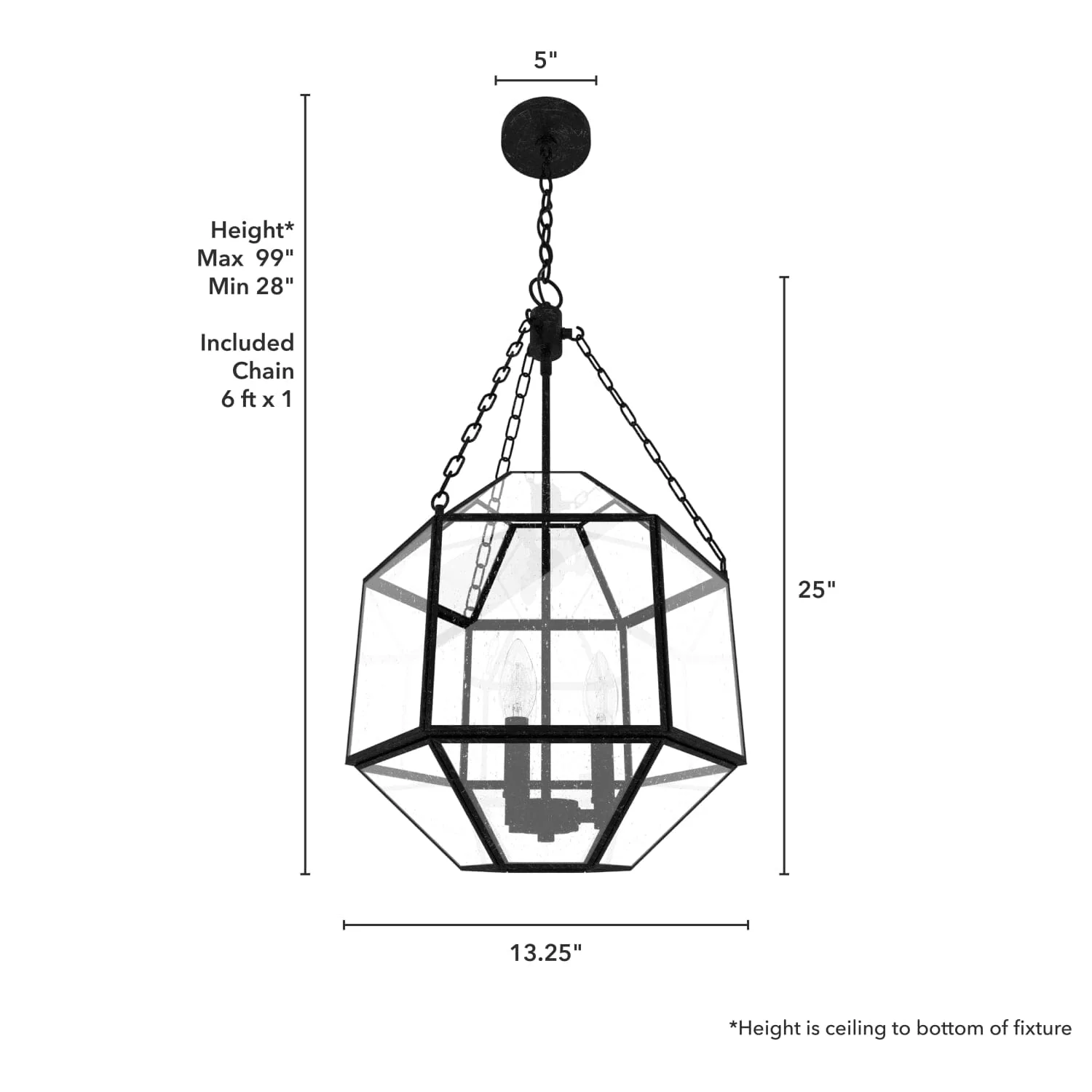 Indria 3 Light Pendant 13 inch 7 Indria 3 Light Pendant 13 inch