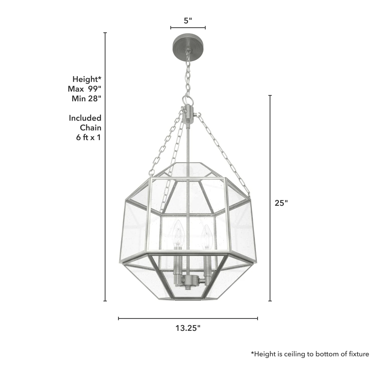 Indria 3 Light Pendant 13 inch 8 Indria 3 Light Pendant 13 inch