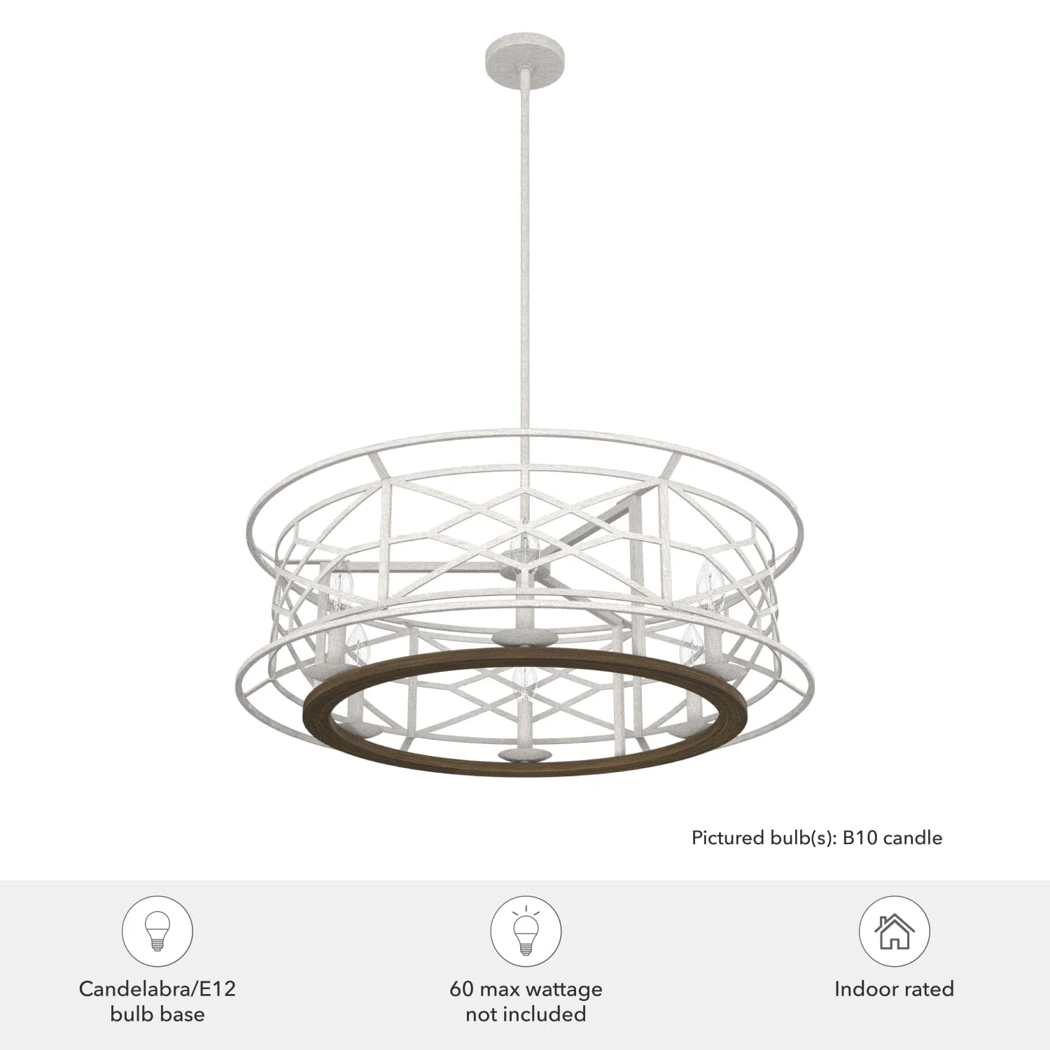 Langwood 6 Light Chandelier 5 Langwood 6 Light Chandelier