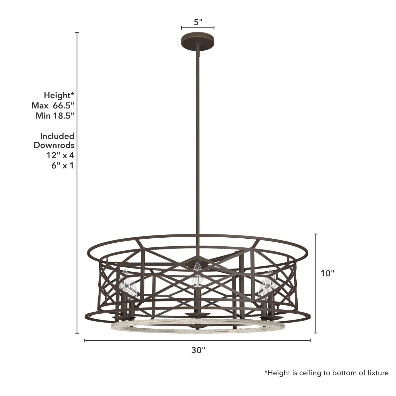 Langwood 6 Light Chandelier 8 Langwood 6 Light Chandelier