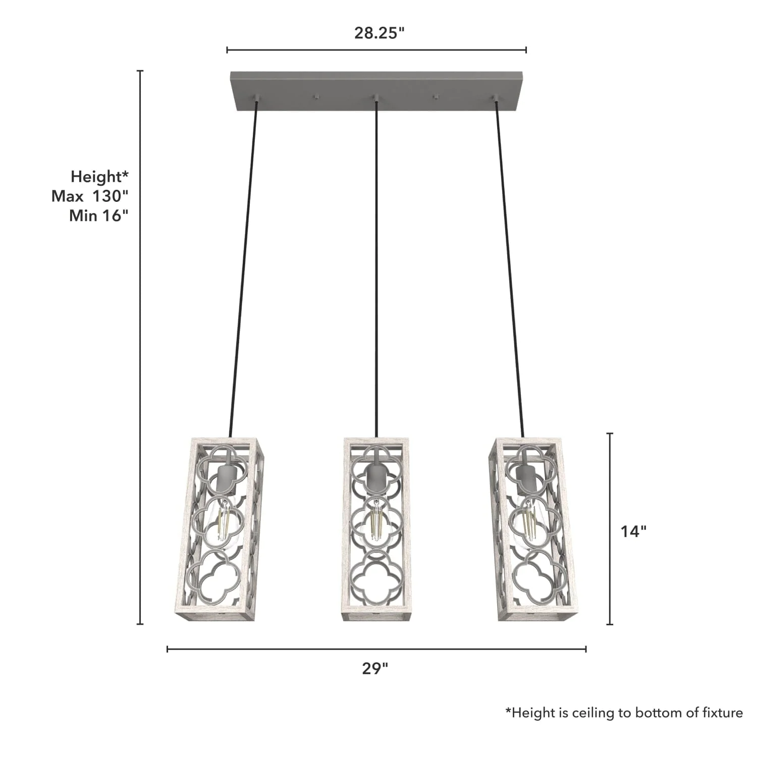 Gablecrest 3 Light Linear Cluster 7 Gablecrest 3 Light Linear Cluster