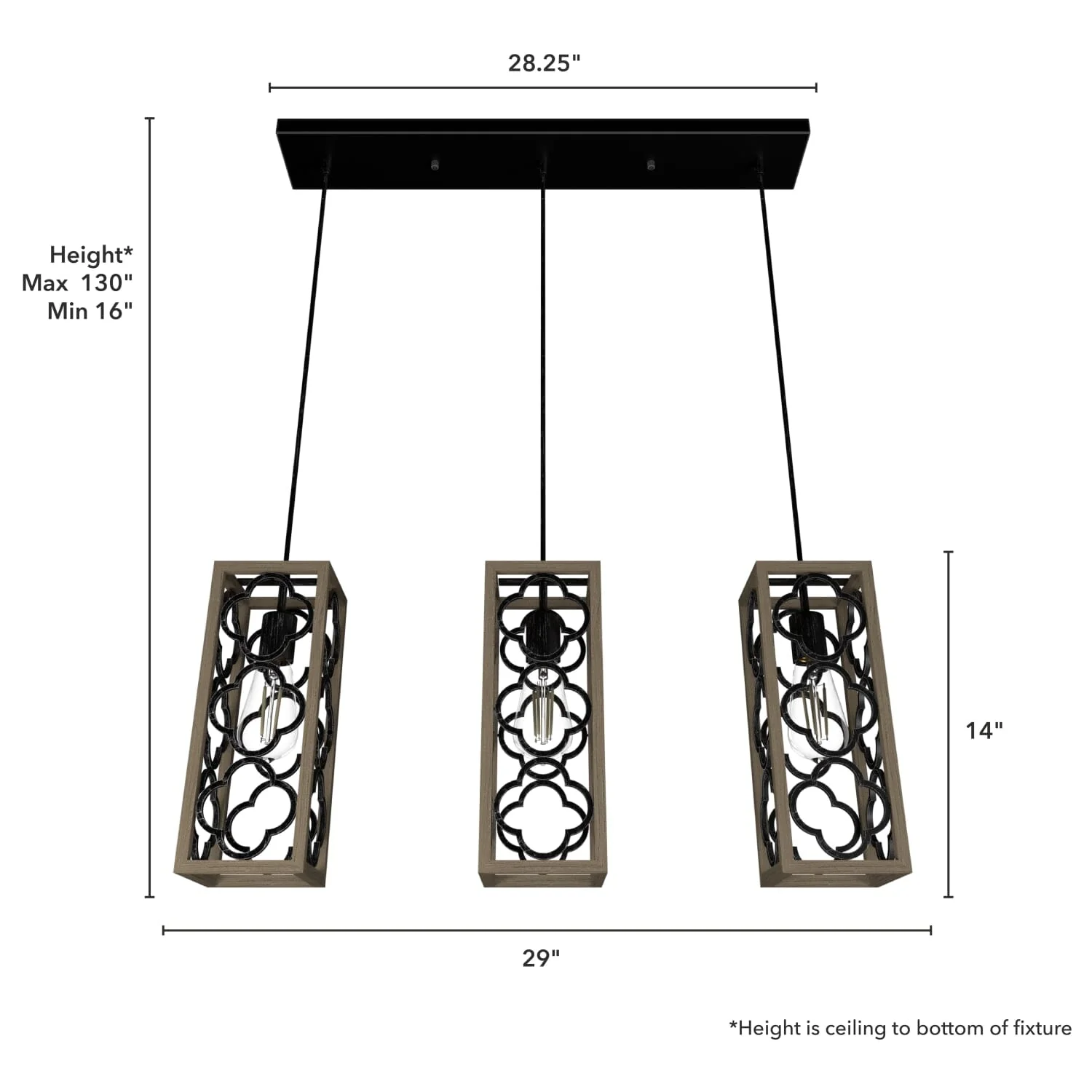 Gablecrest 3 Light Linear Cluster 8 Gablecrest 3 Light Linear Cluster
