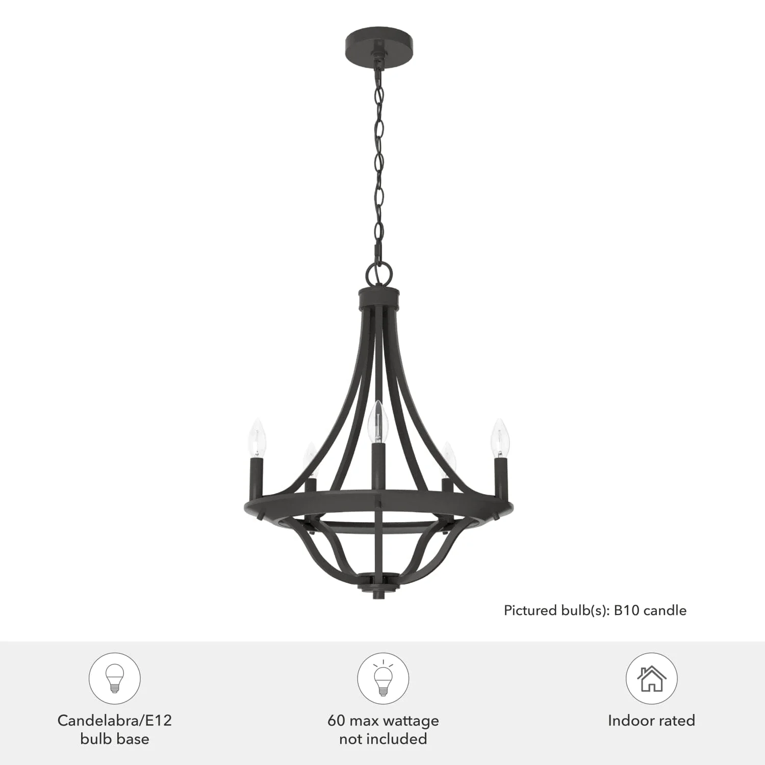 Perch Point Chandelier 5 Light 18 inch 3 Perch Point Chandelier 5 Light 18 inch