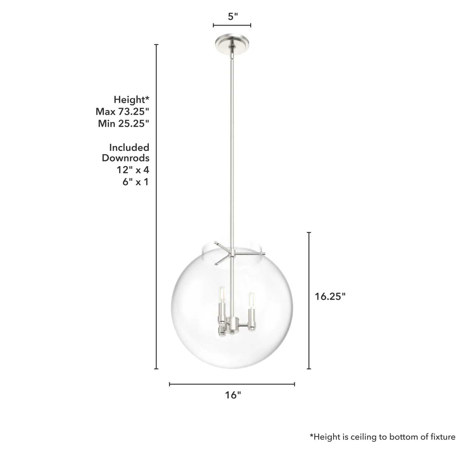 Sacha Globe Pendant 3 Light 4 Sacha Globe Pendant 3 Light