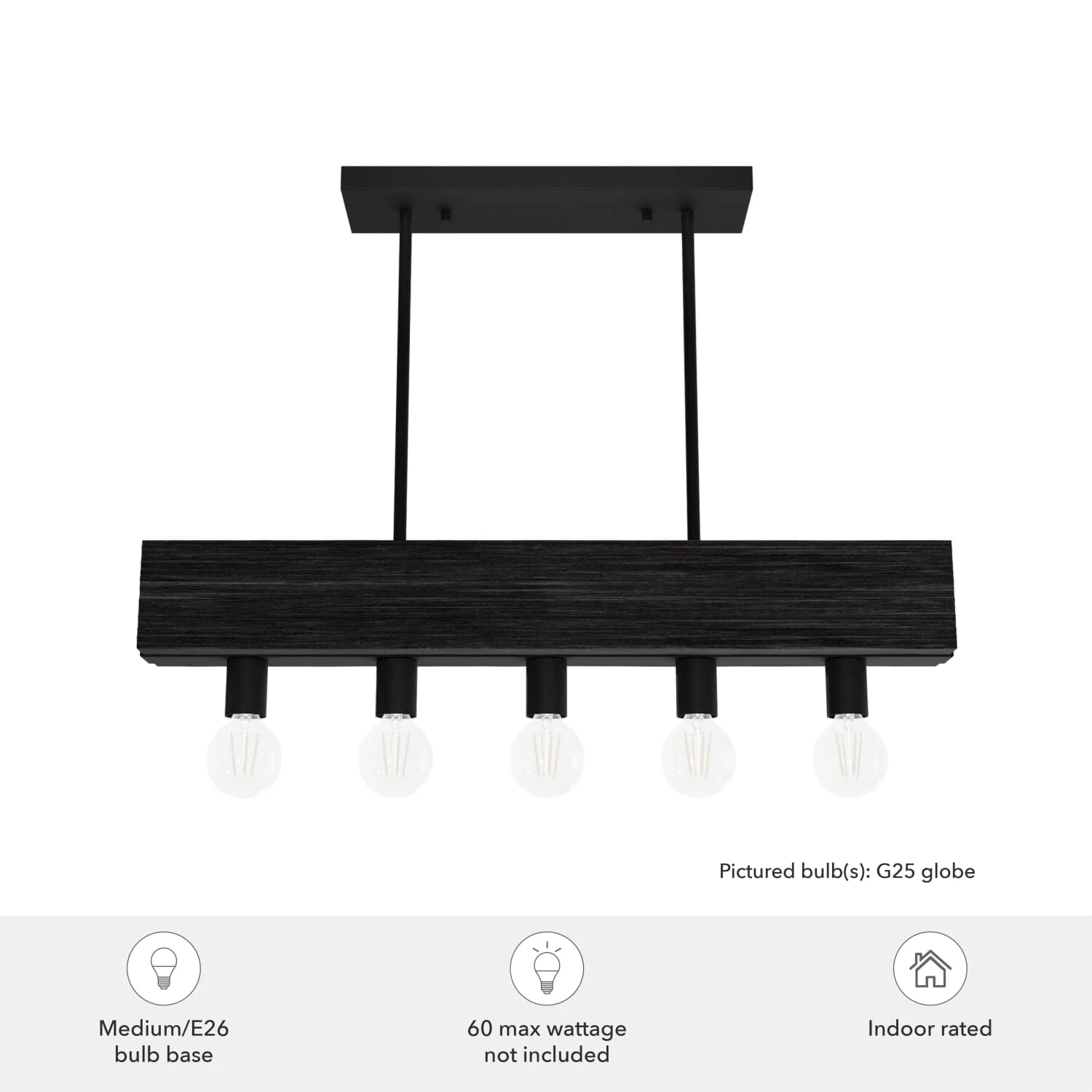 Donelson 5 Light Linear Chandelier 6 Donelson 5 Light Linear Chandelier