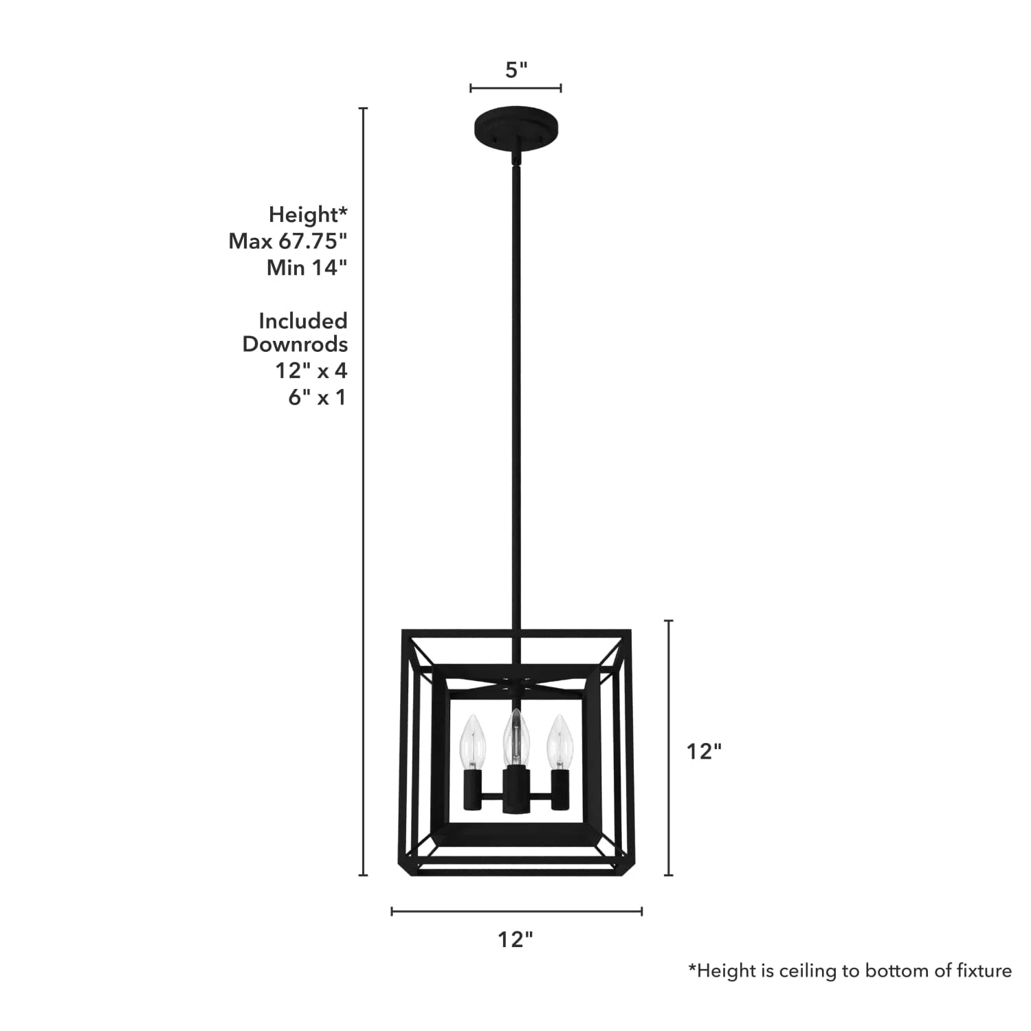 Doherty Convertible 4 Light Pendant 12 inch 7 Doherty Convertible 4 Light Pendant 12 inch