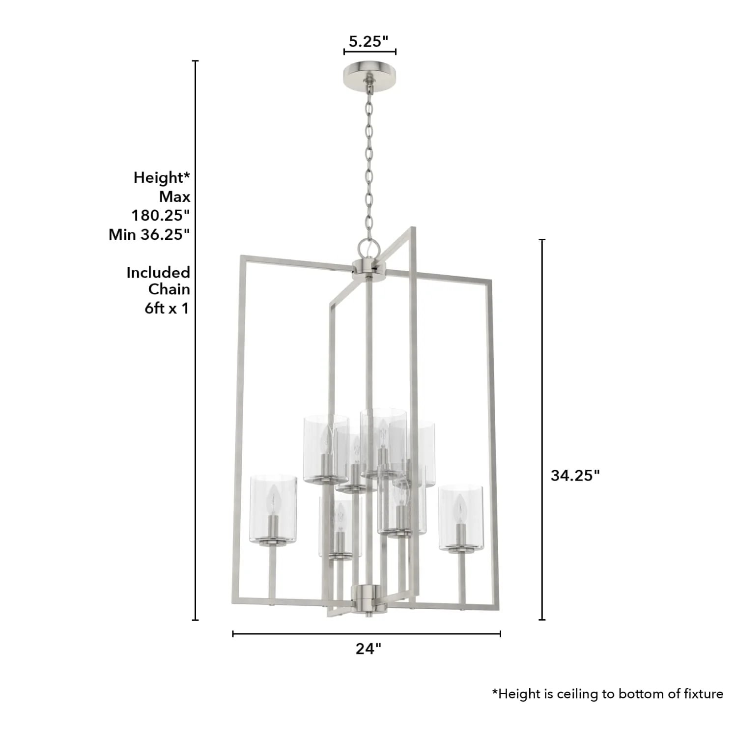 Kerrison Large Foyer Pendant 8 Light 4 Kerrison Large Foyer Pendant 8 Light