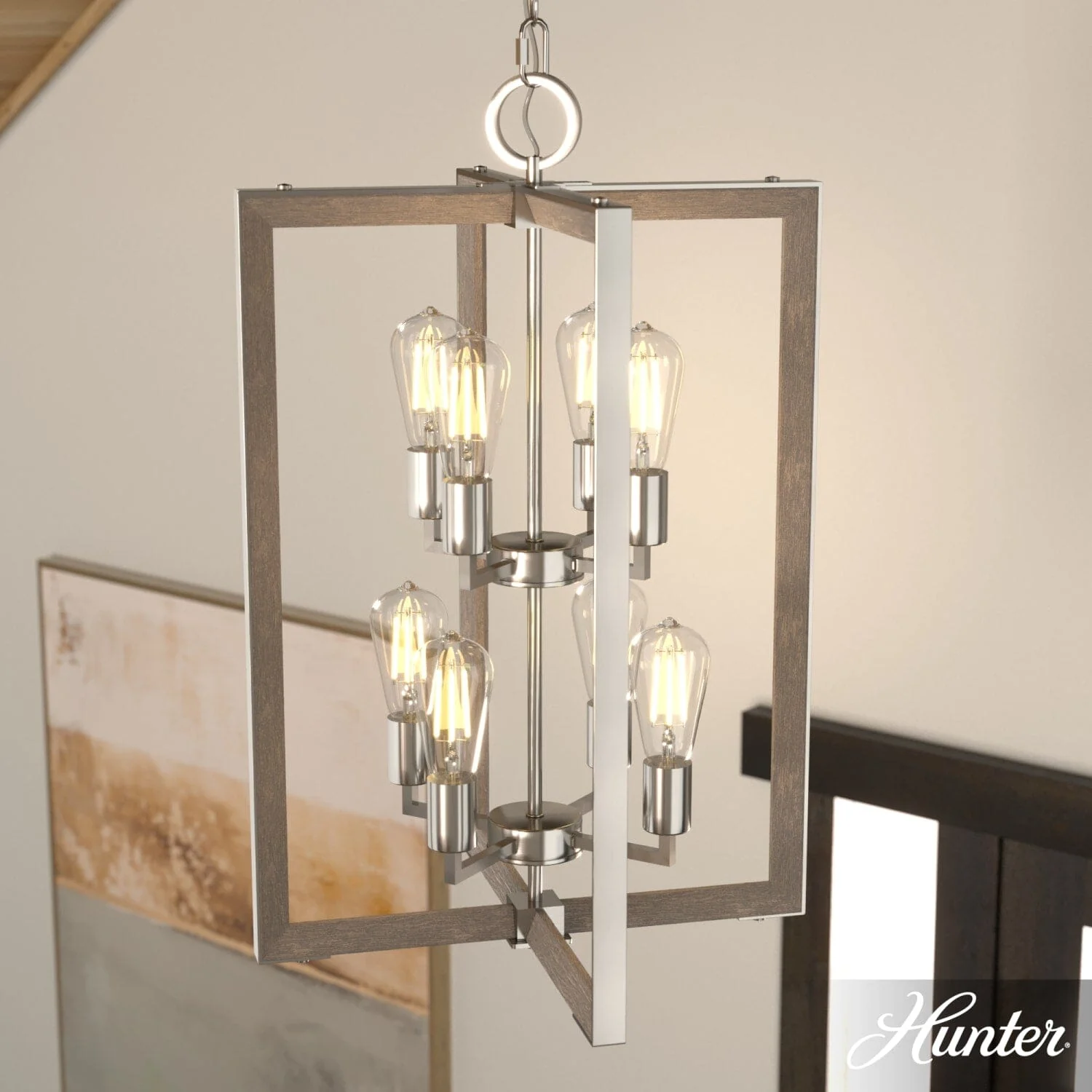 Woodburn 8 Light 18 Inch Foyer Pendant 2 Woodburn 8 Light 18 Inch Foyer Pendant
