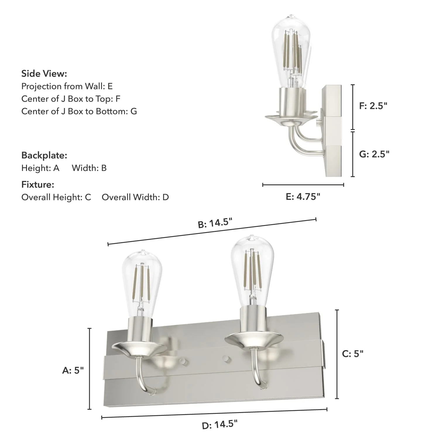 Perch Point 2 Light Vanity 6 Perch Point 2 Light Vanity