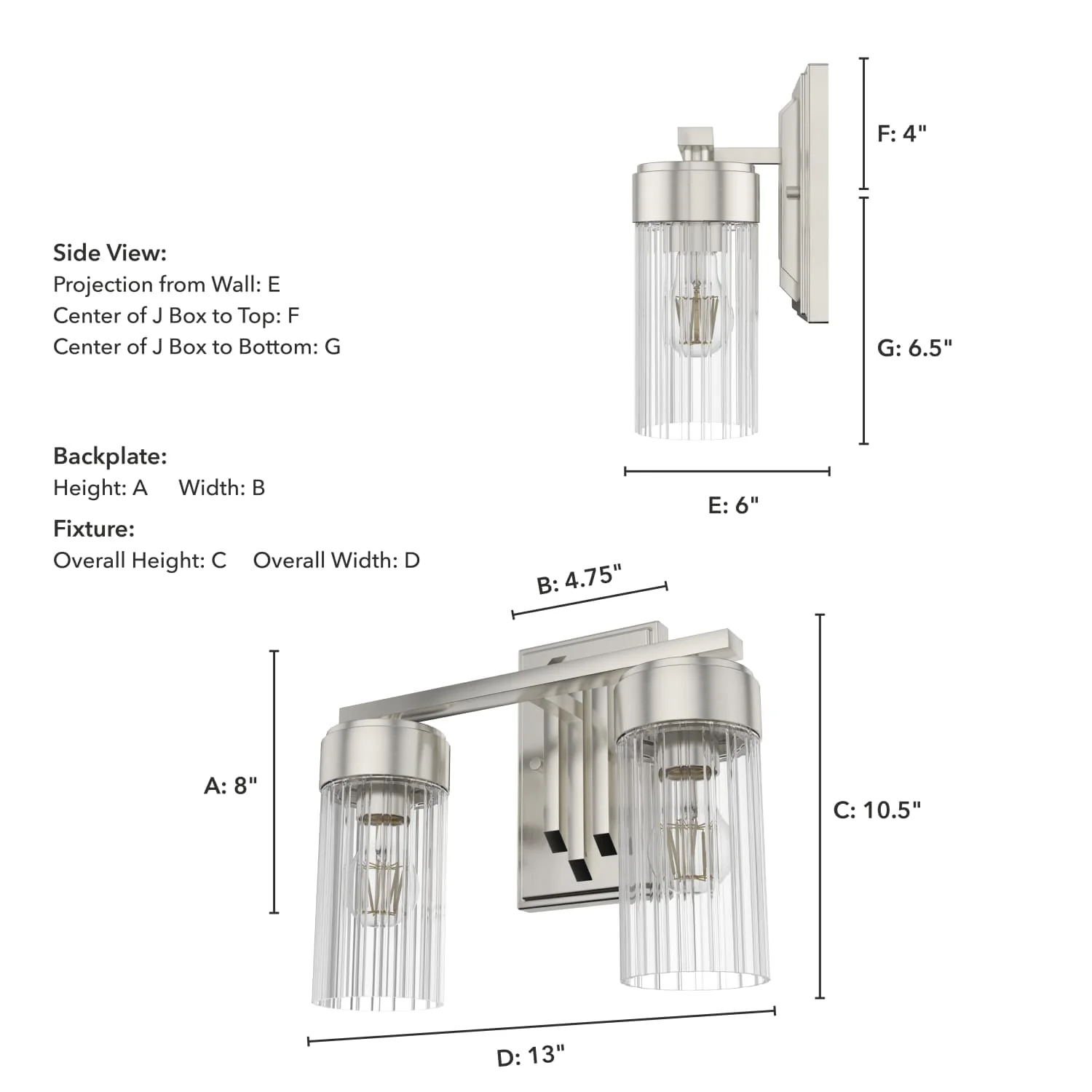 Gatz Vanity 2 Light 3 Gatz Vanity 2 Light