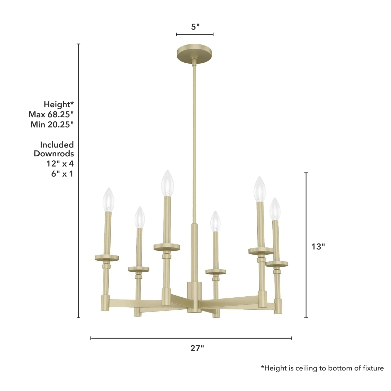 Briargrove Chandelier Single Tier 4 Briargrove Chandelier Single Tier