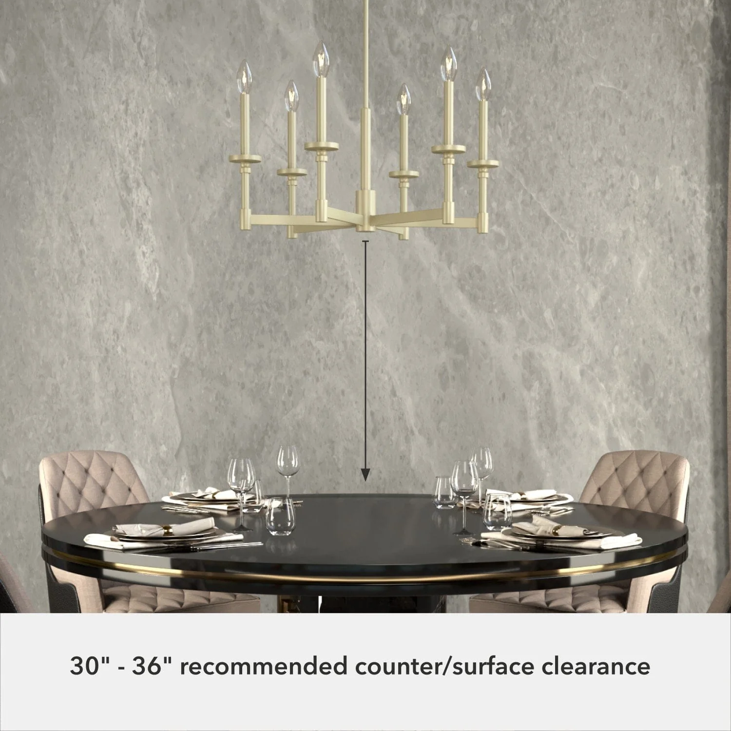 Briargrove Chandelier Single Tier 5 Briargrove Chandelier Single Tier
