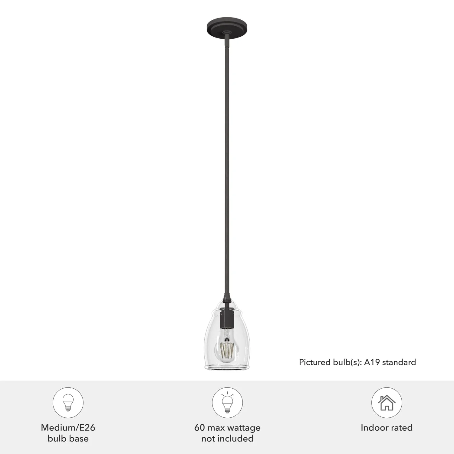 Dunshire Curved Vase Clear Glass 1 Light 5.25 Inch Mini Pendant 3 Dunshire Curved Vase Clear Glass 1 Light 5.25 Inch Mini Pendant