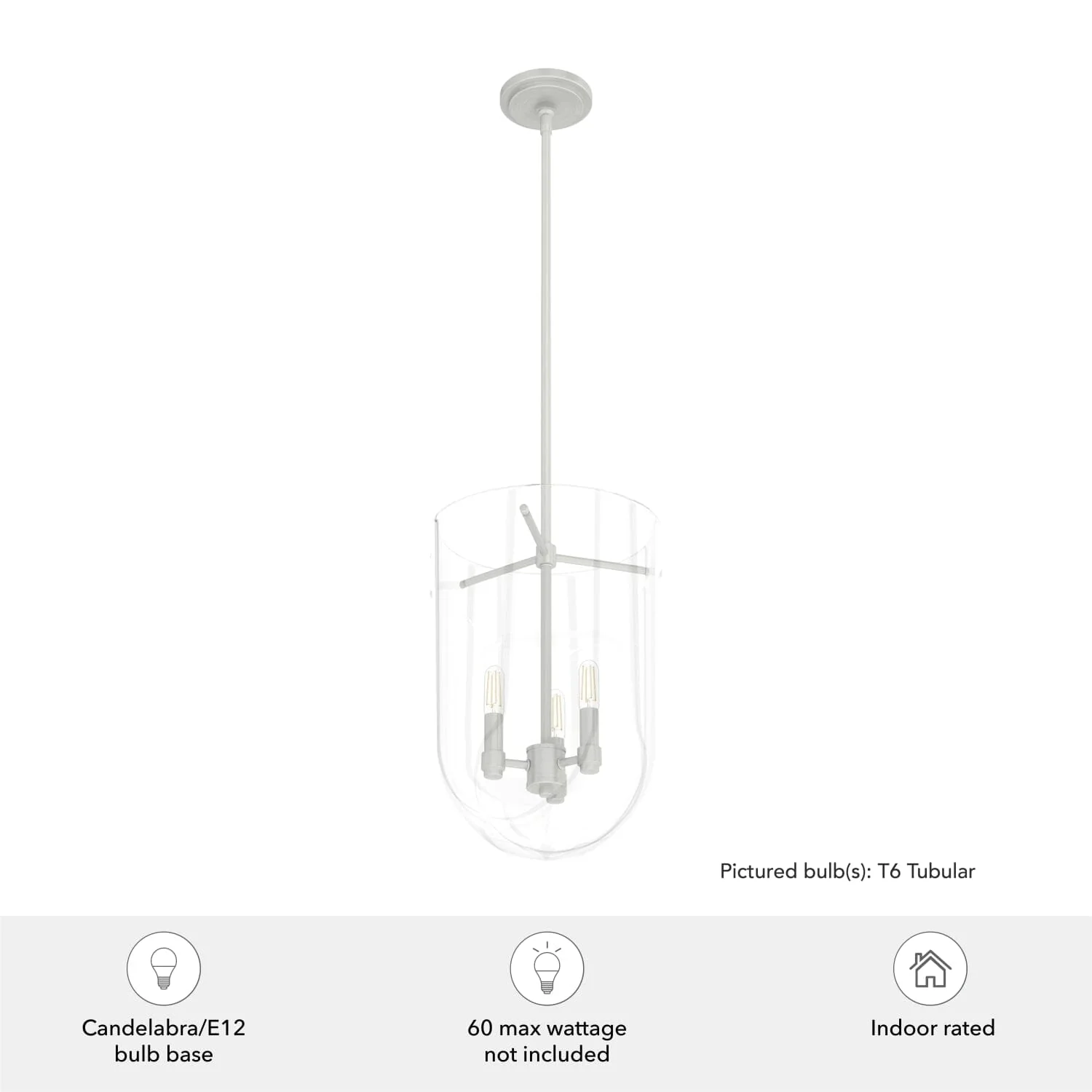 Sacha Cloche Pendant 3 Light 3 Sacha Cloche Pendant 3 Light