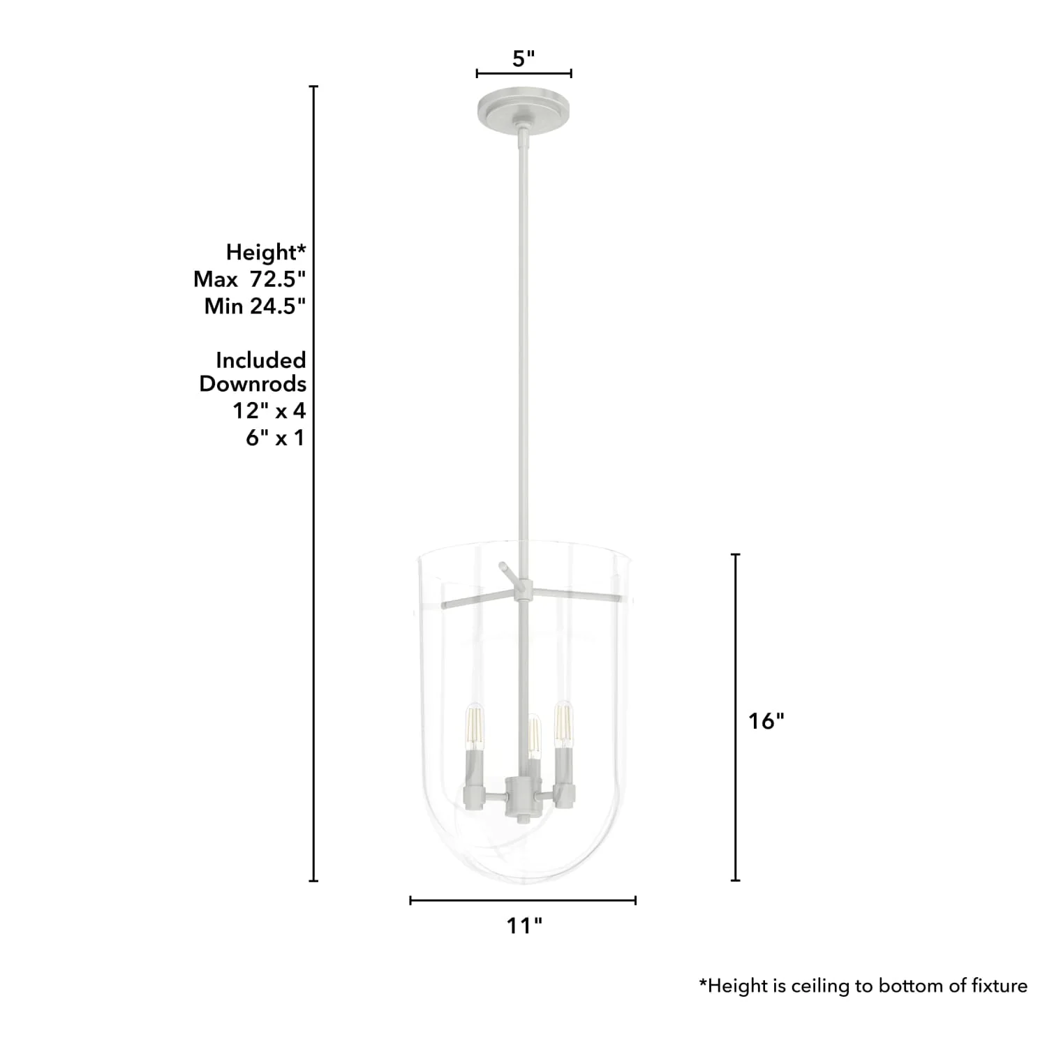 Sacha Cloche Pendant 3 Light 4 Sacha Cloche Pendant 3 Light
