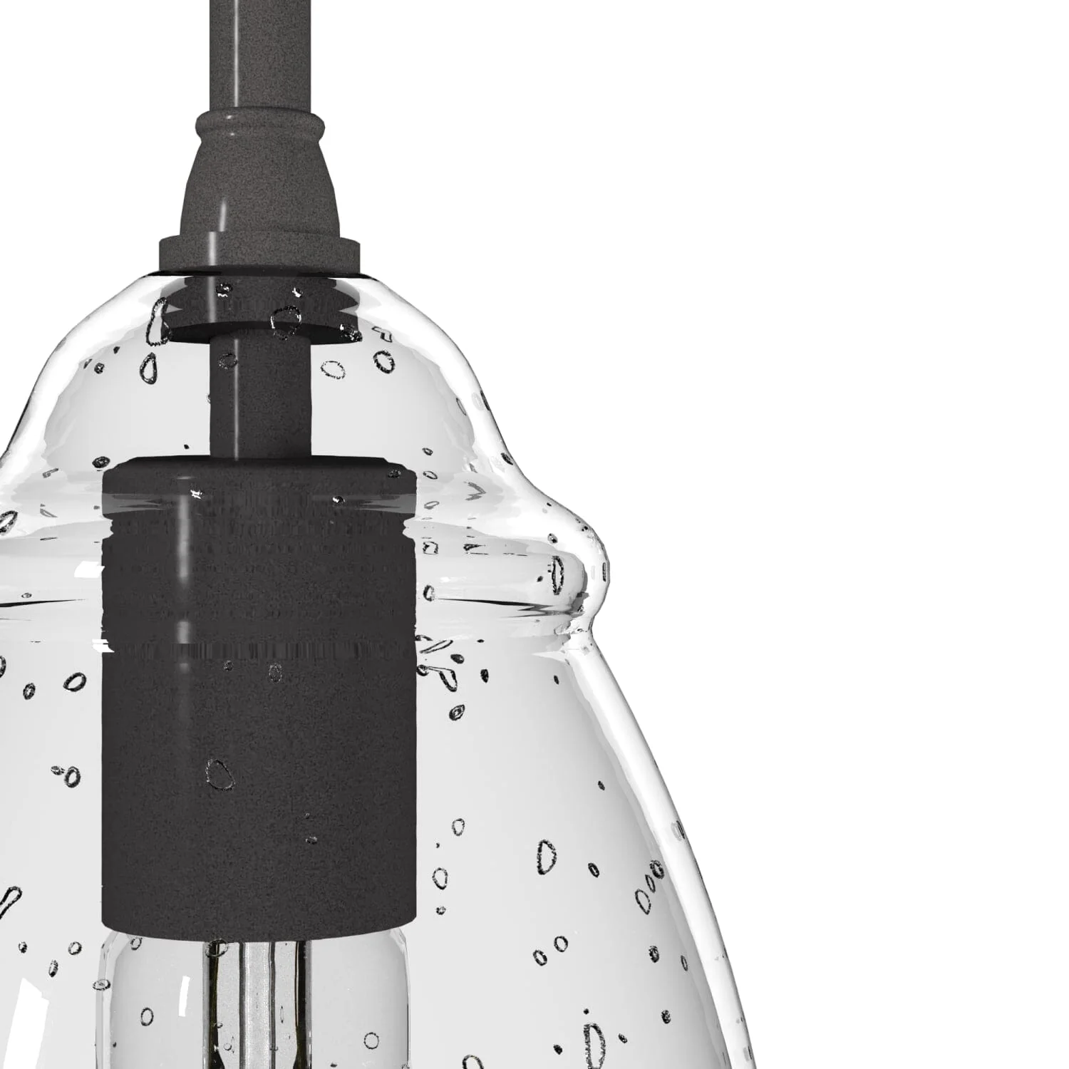 Dunshire Curved Vase Clear Seeded Glass 1 Light 5.25 Inch Mini Pendant 8 Dunshire Curved Vase Clear Seeded Glass 1 Light 5.25 Inch Mini Pendant