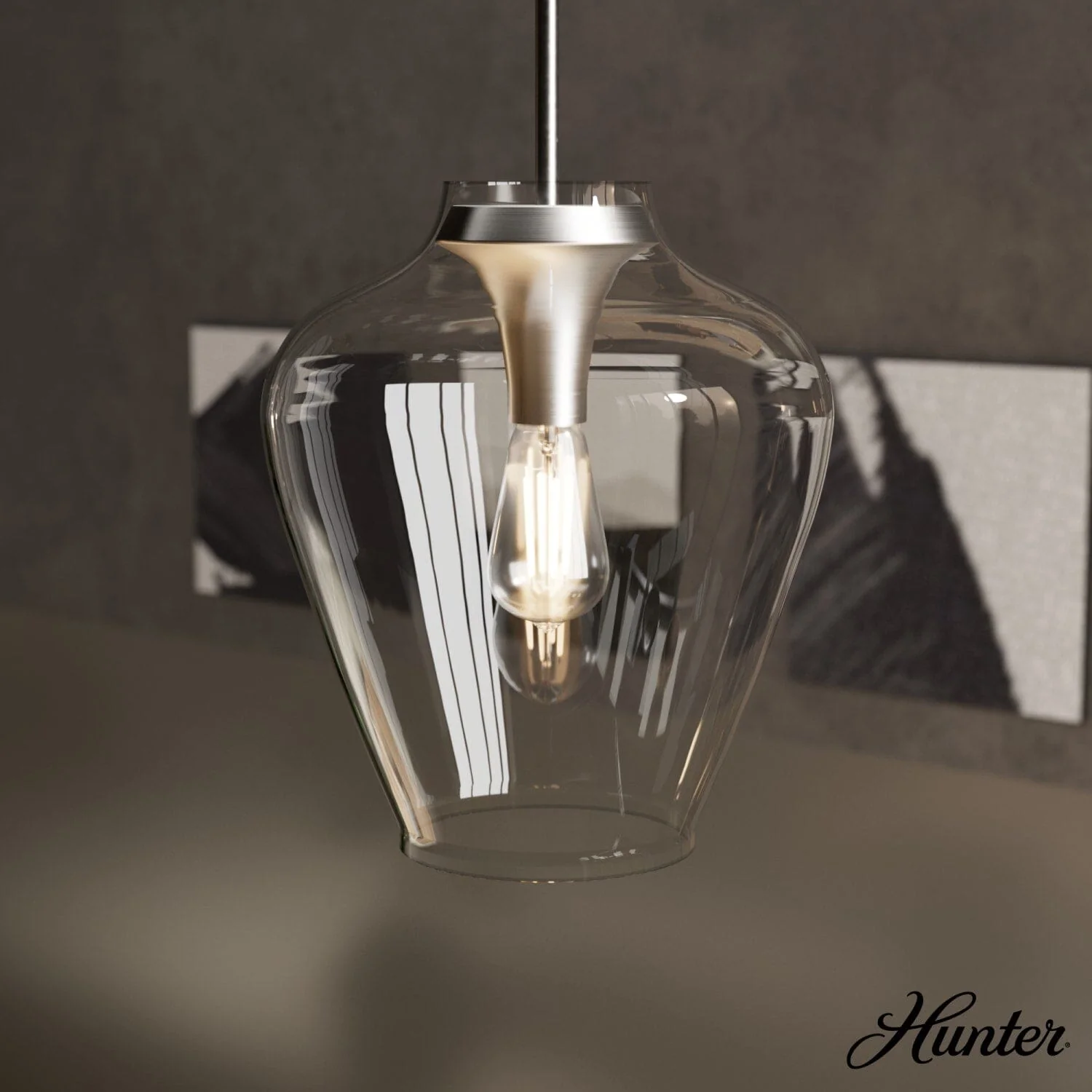 1 Light Medium 12 Inch Pendant