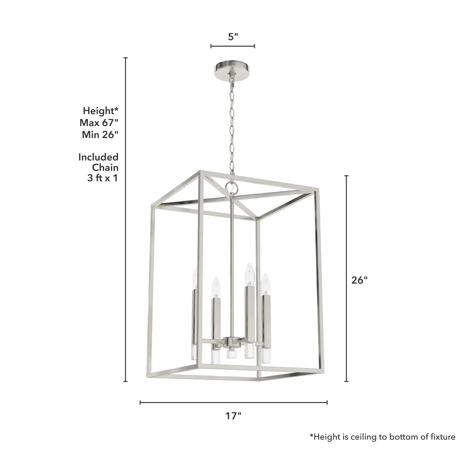 Sunjai Pendant 4 Light 17 inch 4 Sunjai Pendant 4 Light 17 inch