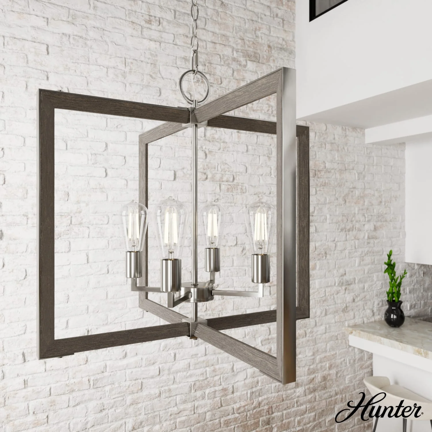 Woodburn 4 Light 24 Inch Foyer Pendant 2 Woodburn 4 Light 24 Inch Foyer Pendant