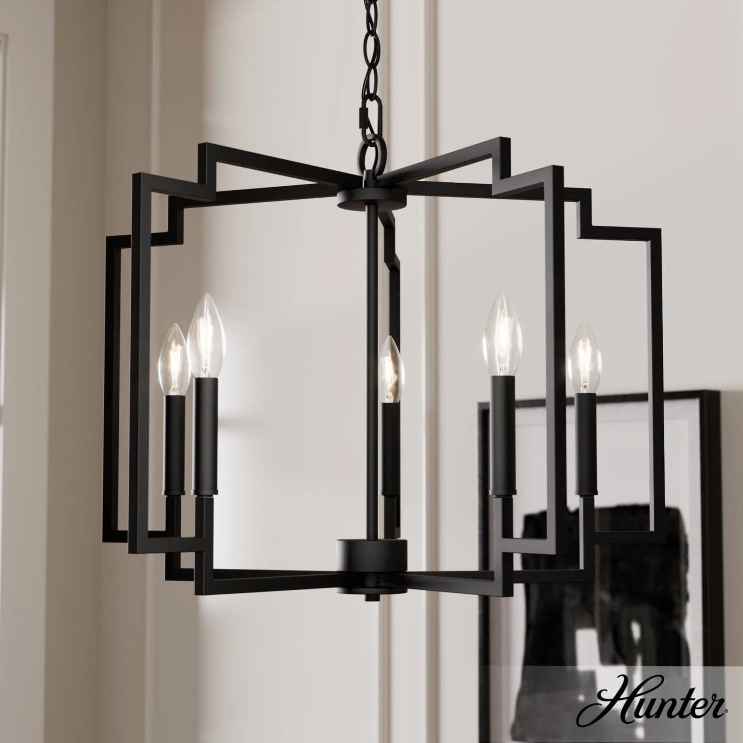 5 Light Medium 24 Inch Chandelier