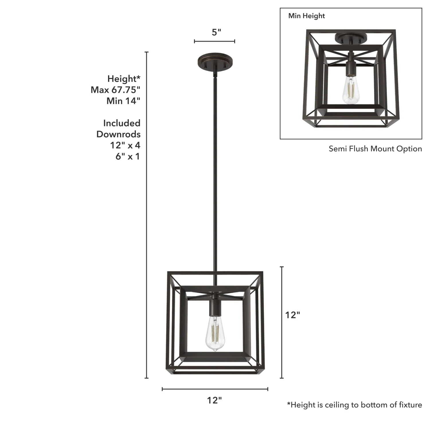 Doherty Pendant Convertible 1 Light 12 inch 4 Doherty Pendant Convertible 1 Light 12 inch