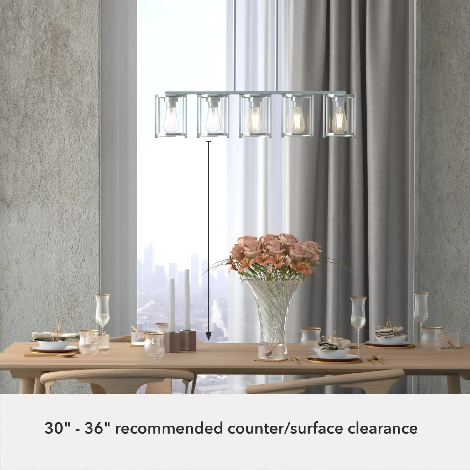Astwood 5 Light Linear Chandelier 14 Astwood 5 Light Linear Chandelier