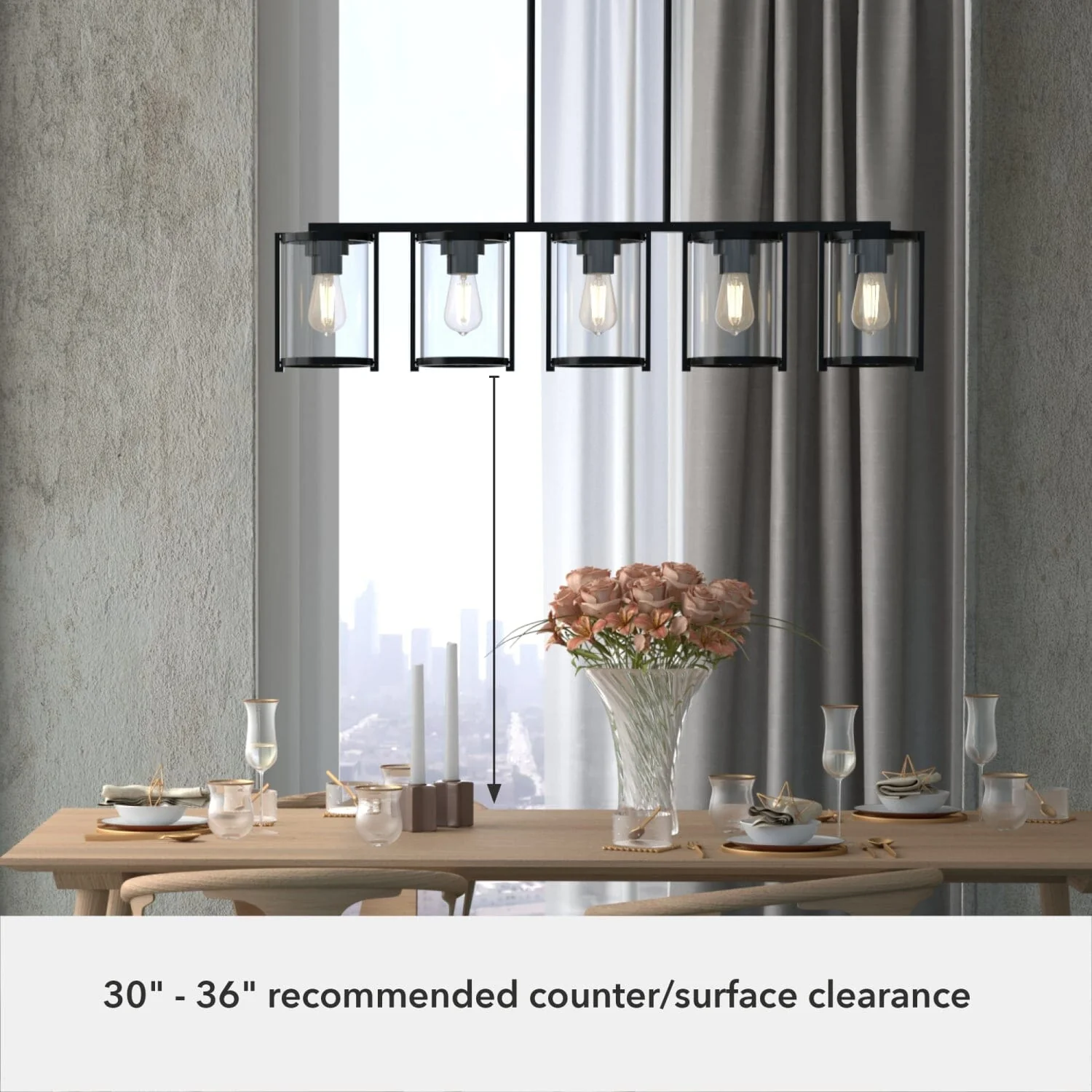 Astwood 5 Light Linear Chandelier 15 Astwood 5 Light Linear Chandelier