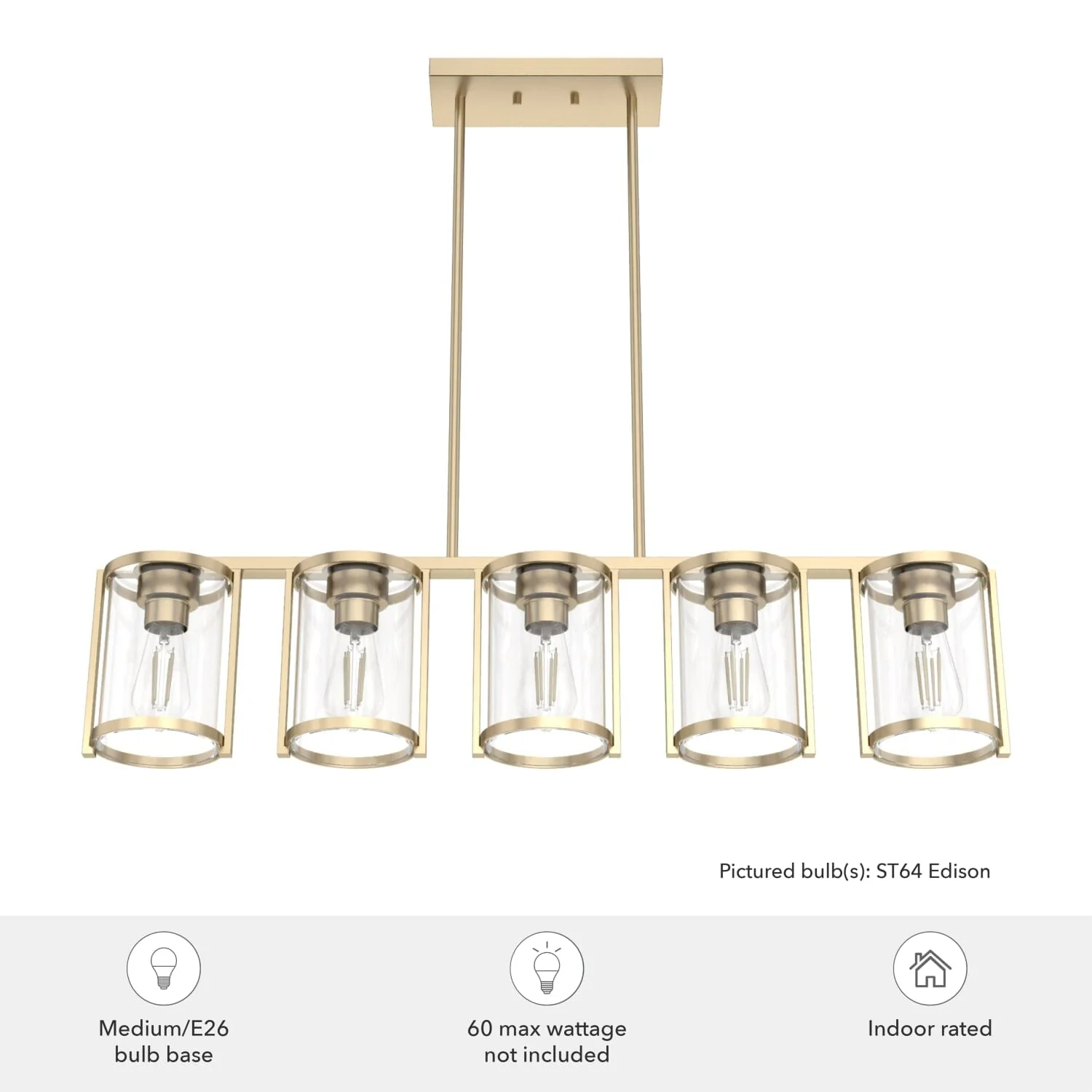 Astwood 5 Light Linear Chandelier 7 Astwood 5 Light Linear Chandelier