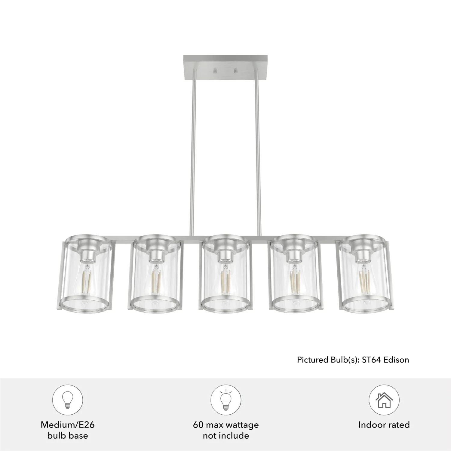 Astwood 5 Light Linear Chandelier 8 Astwood 5 Light Linear Chandelier