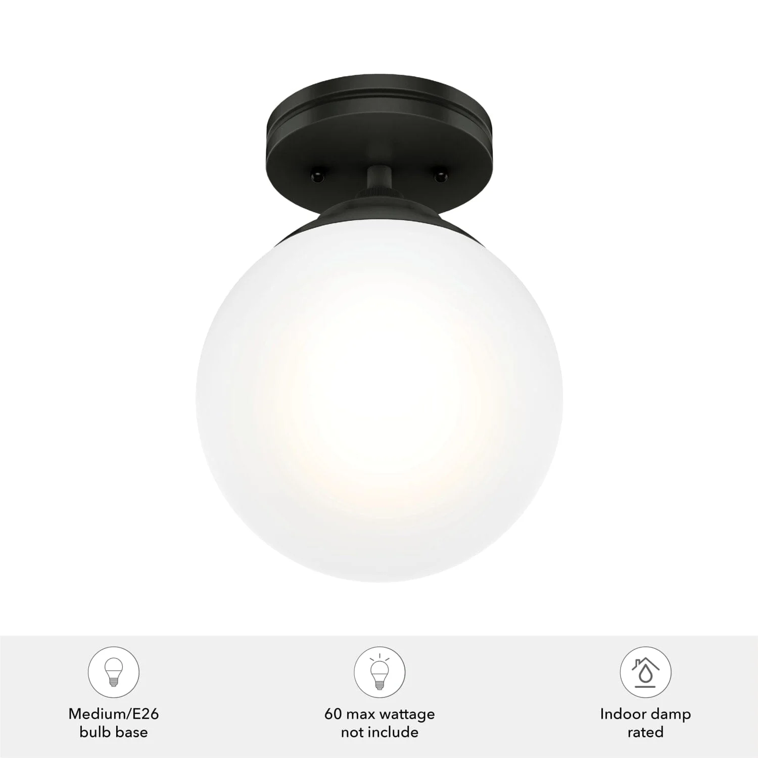 Hepburn 1 Light Semi-Flush Mount 10 Hepburn 1 Light Semi-Flush Mount