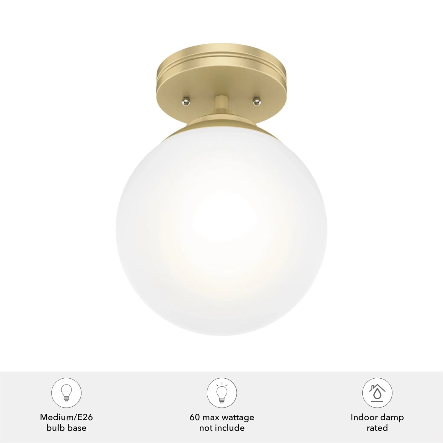 Hepburn 1 Light Semi-Flush Mount 12 Hepburn 1 Light Semi-Flush Mount