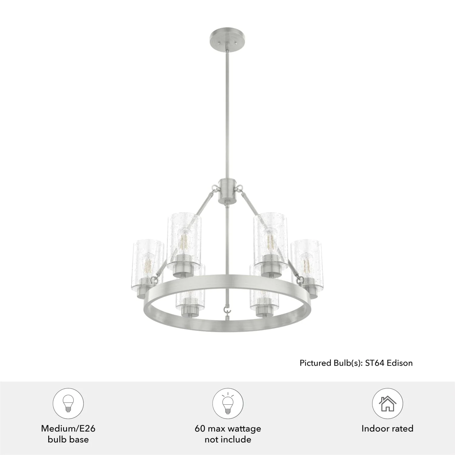 Hartland 6 Light Chandelier 5 Hartland 6 Light Chandelier