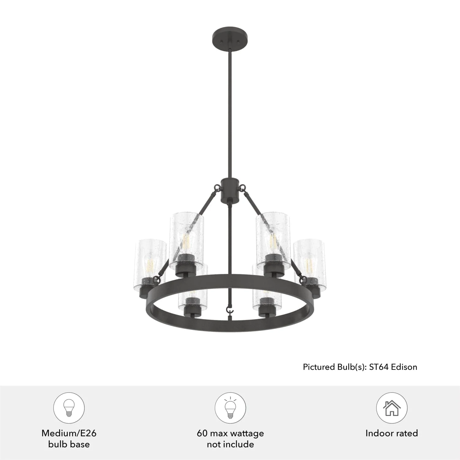 Hartland 6 Light Chandelier 6 Hartland 6 Light Chandelier