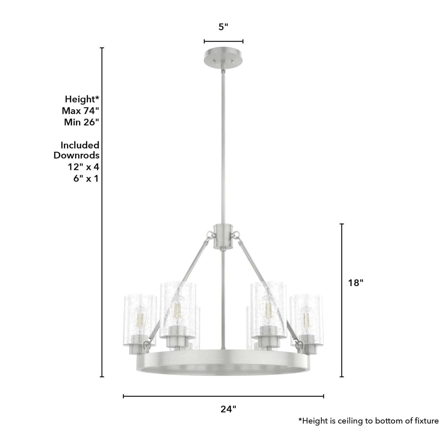 Hartland 6 Light Chandelier 7 Hartland 6 Light Chandelier
