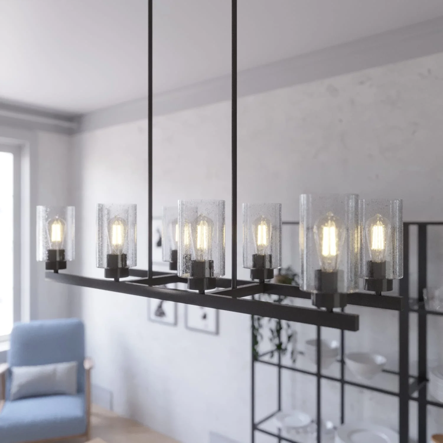Hartland 8 Light Linear Chandelier 2 Hartland 8 Light Linear Chandelier