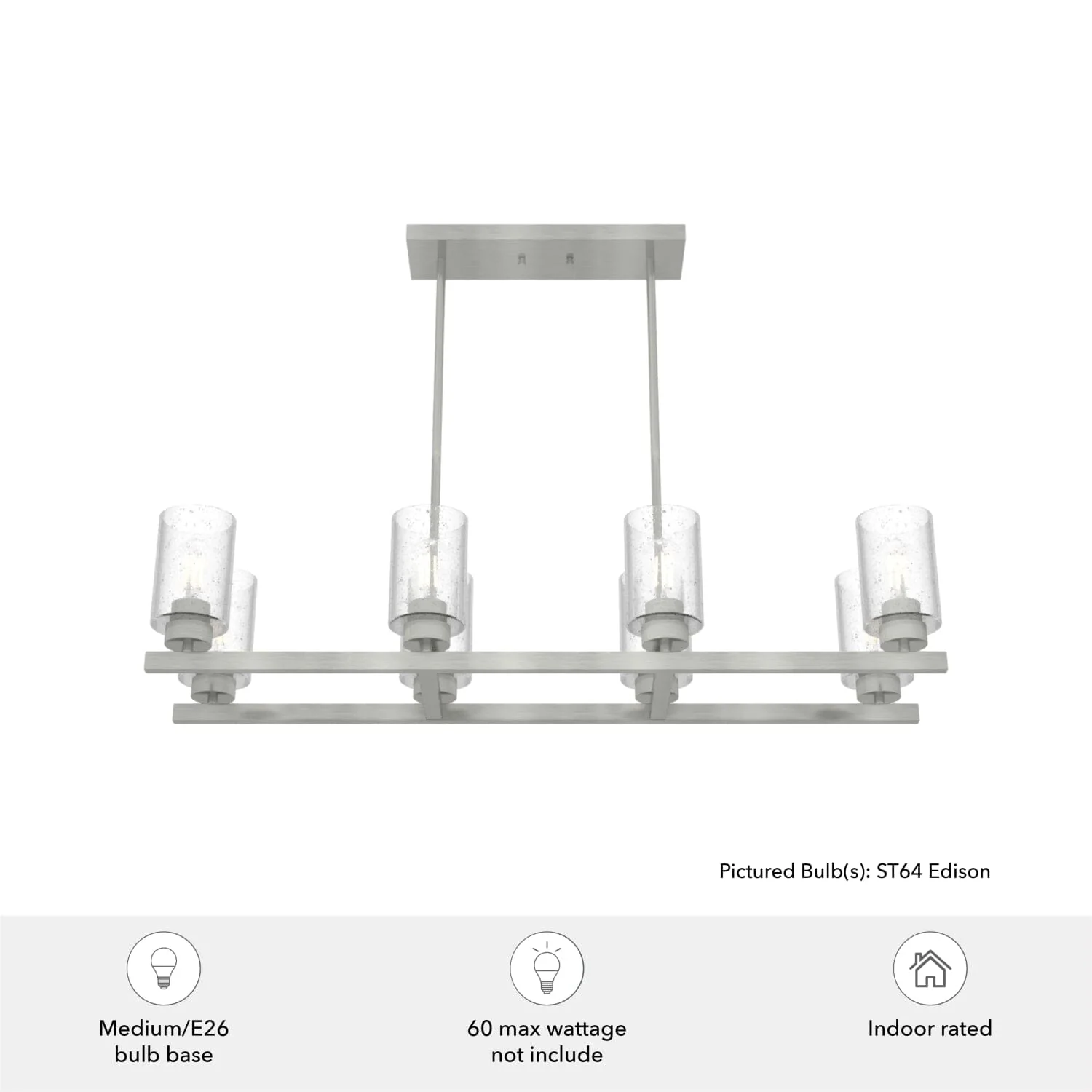 Hartland 8 Light Linear Chandelier 5 Hartland 8 Light Linear Chandelier