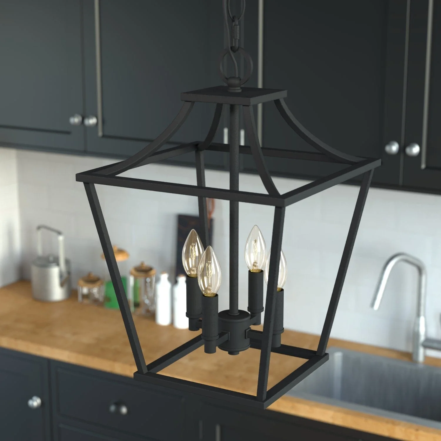 Laurel Ridge 4 Light Lantern Pendant 12 inch 3 Laurel Ridge 4 Light Lantern Pendant 12 inch