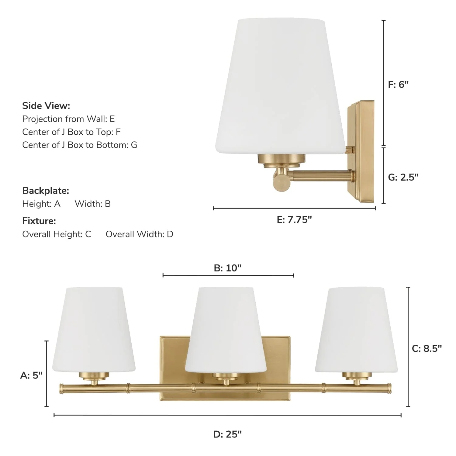Fauna Grove 3 Light Medium 25 Inch Vanity 7 Fauna Grove 3 Light Medium 25 Inch Vanity