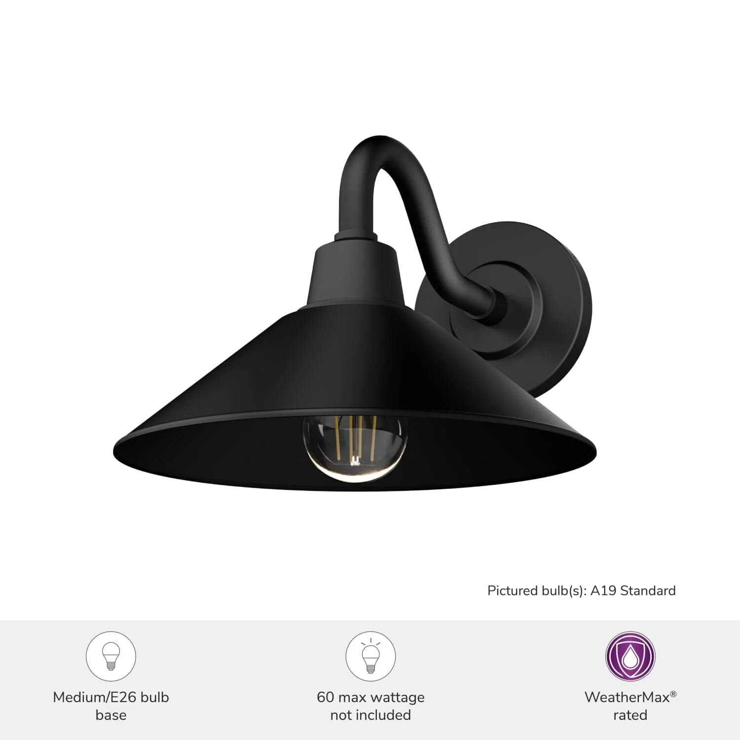 Skyflow Outdoor WeatherMax 1 Light 10 Inch Small Wall Light 5 Skyflow Outdoor WeatherMax 1 Light 10 Inch Small Wall Light