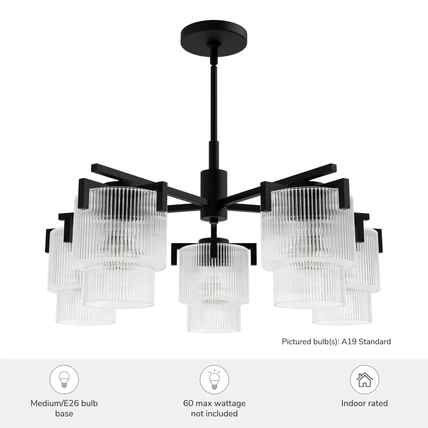 Ontario Jasmine Roth 5 Light Medium 27 Inch Chandelier 8 Ontario Jasmine Roth 5 Light Medium 27 Inch Chandelier