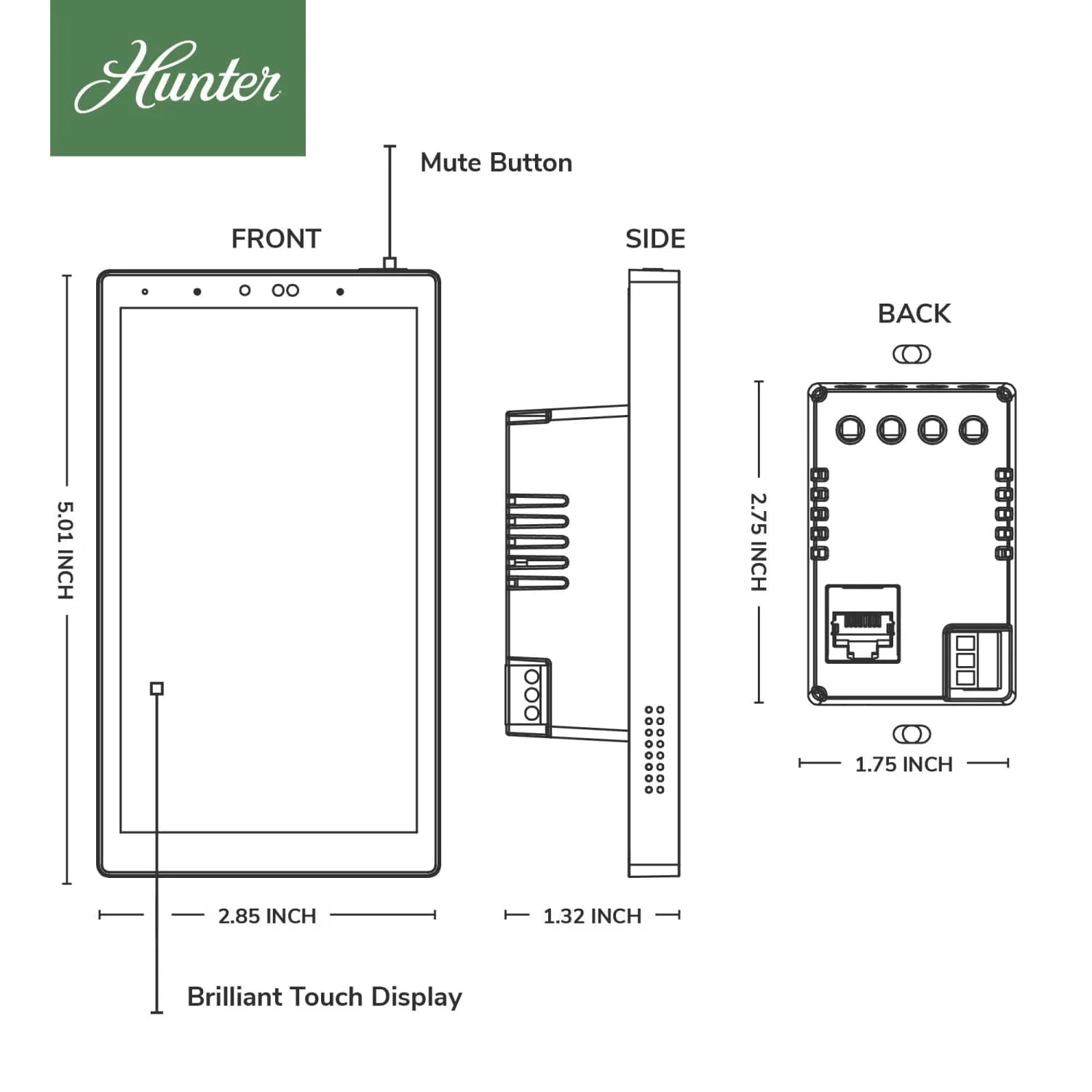 HunterSMART Smart Wall Panel - 99982 3 HunterSMART Smart Wall Panel - 99982