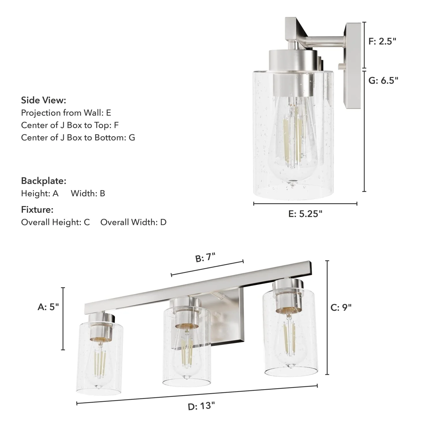 Hartland 3 Light Vanity 7 Hartland 3 Light Vanity