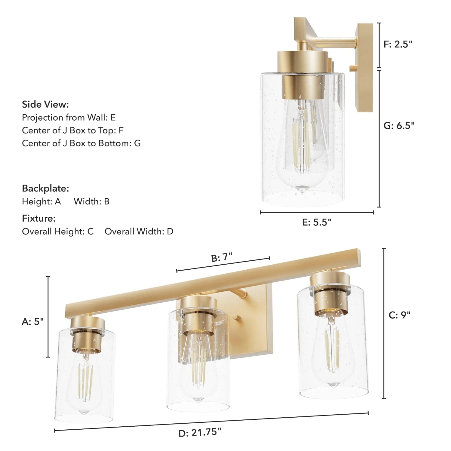 Hartland 3 Light Vanity 9 Hartland 3 Light Vanity