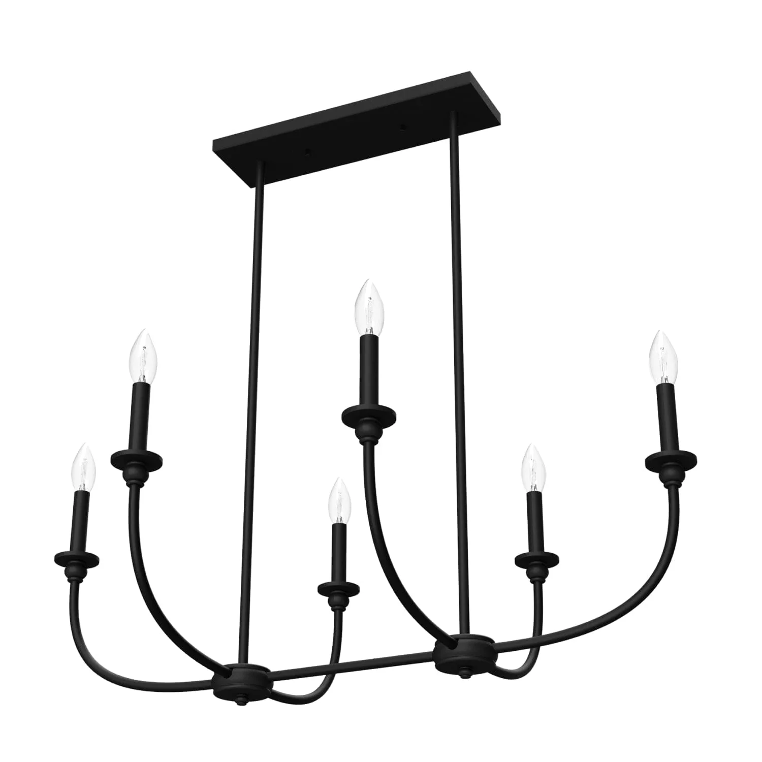 Southcrest 6 Light Linear Chandelier 15 Southcrest 6 Light Linear Chandelier