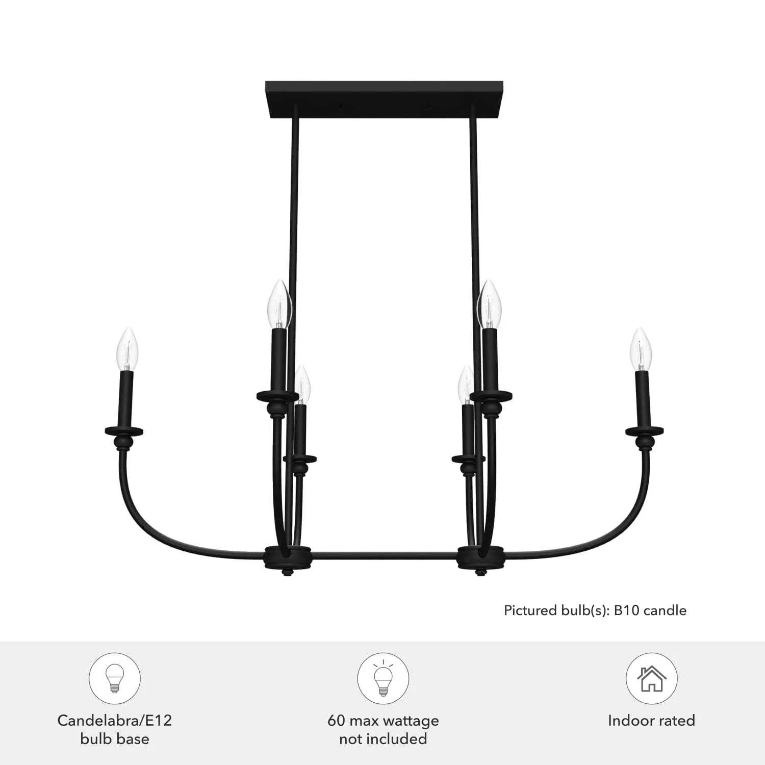 Southcrest 6 Light Linear Chandelier 6 Southcrest 6 Light Linear Chandelier