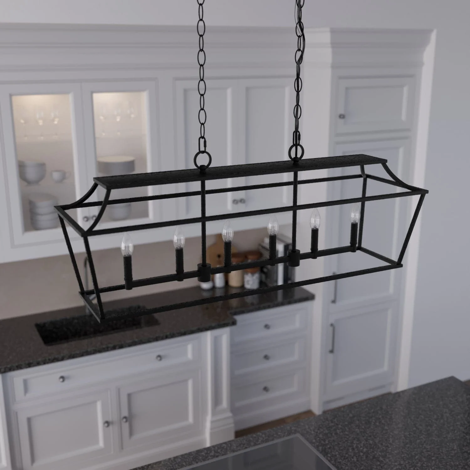 Laurel Ridge 6 Light Linear Chandelier 1 Laurel Ridge 6 Light Linear Chandelier