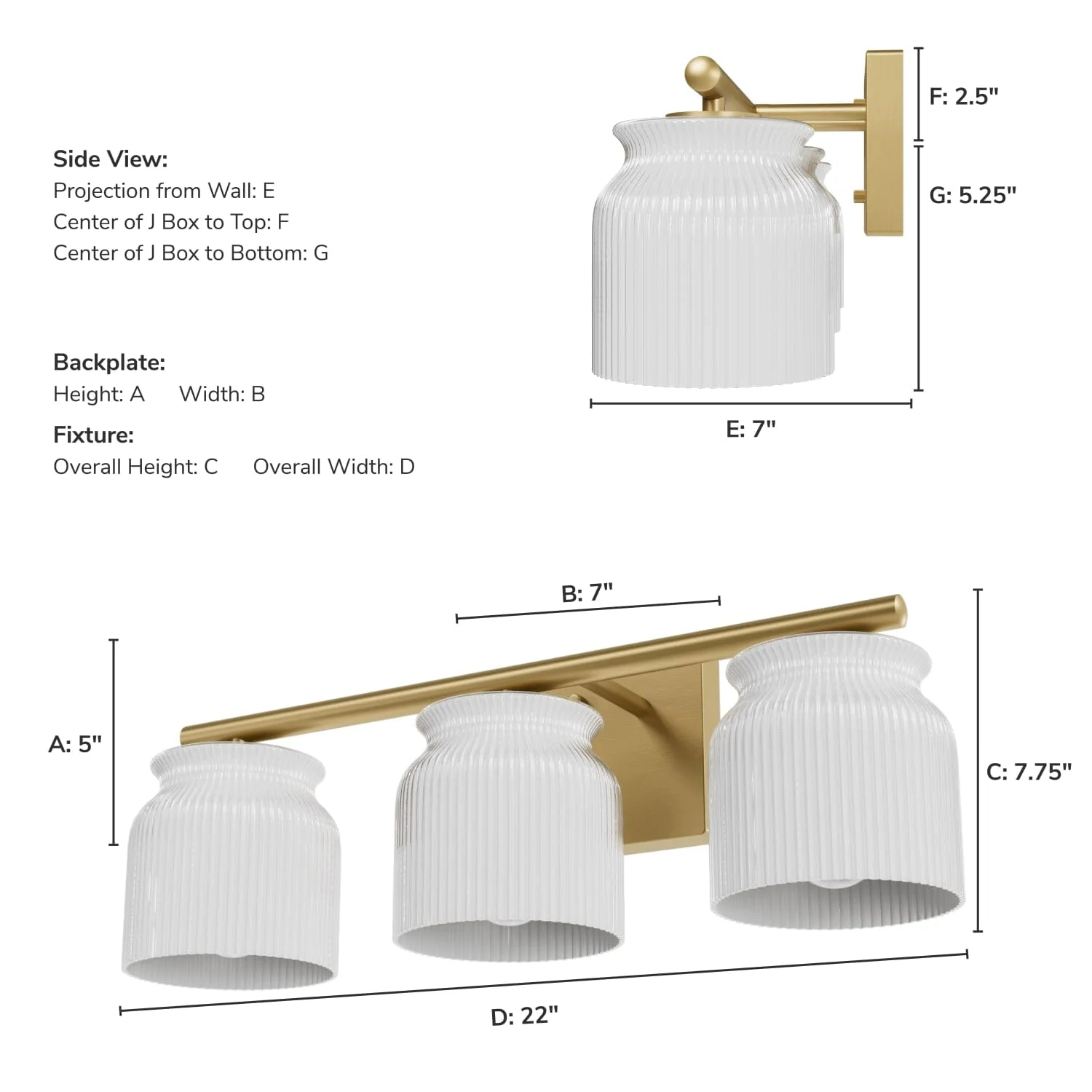 Harlowe Jasmine Roth 3 Light Medium 22 Inch Bath Vanity 7 Harlowe Jasmine Roth 3 Light Medium 22 Inch Bath Vanity