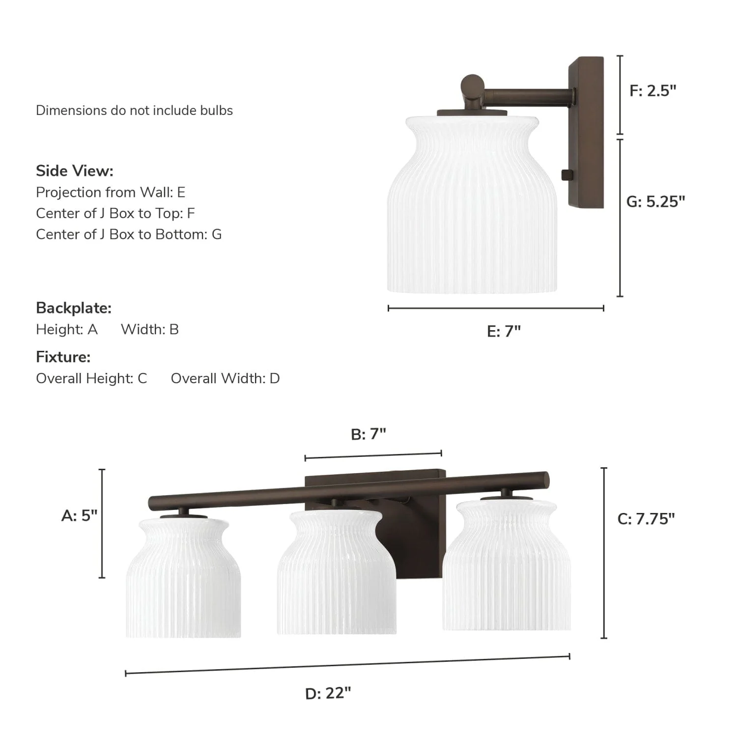 Harlowe Jasmine Roth 3 Light Medium 22 Inch Bath Vanity 8 Harlowe Jasmine Roth 3 Light Medium 22 Inch Bath Vanity